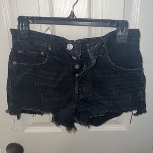 Levi’s 501 Black Denim Shorts